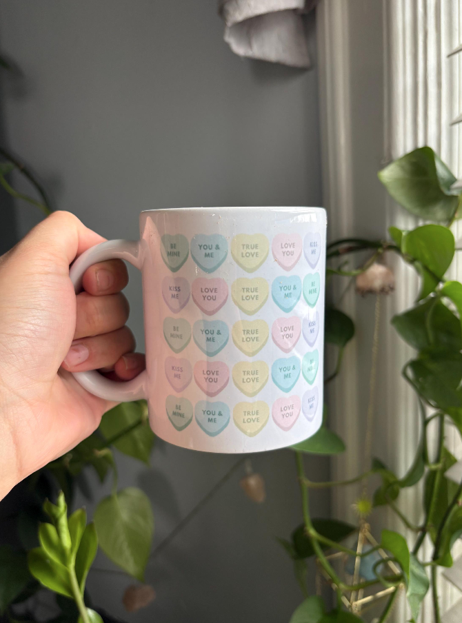 Candy Hearts Mug