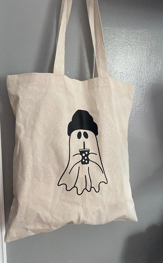Basic Boo Canvas Tote Bag