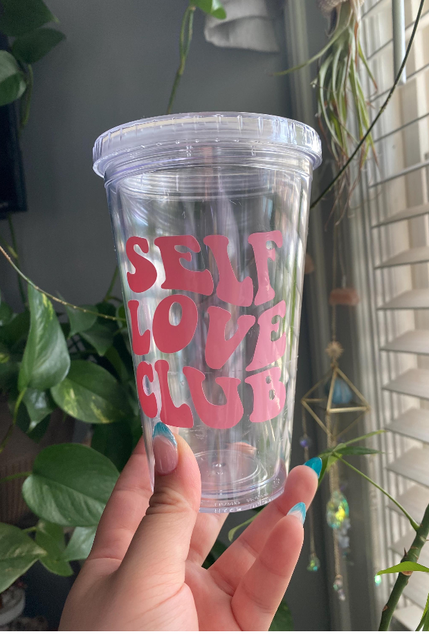 Self Love Club Acrylic Tumbler