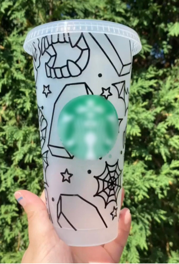 All Things Spooky Starbies Cup