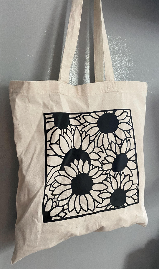 Sunny Bunches Canvas Tote Bag