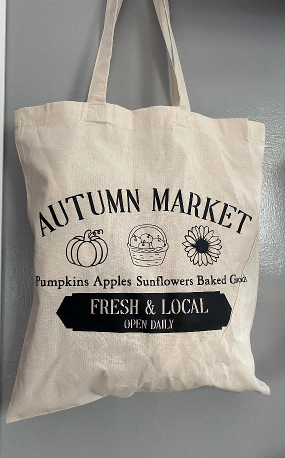 Autumn Market Canvas Tote Bag