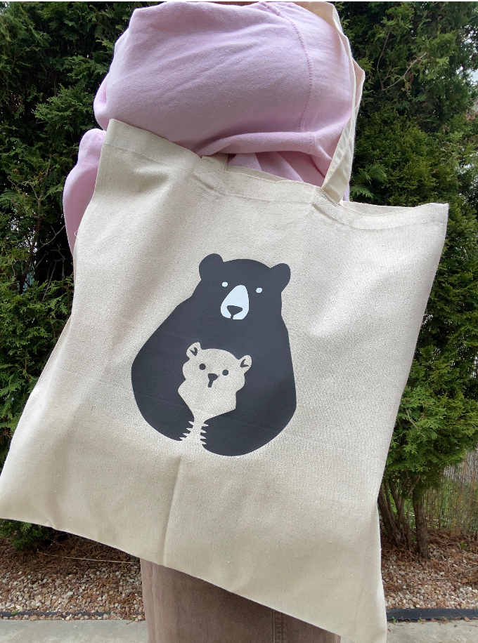 Mama Bear Canvas Tote Bag