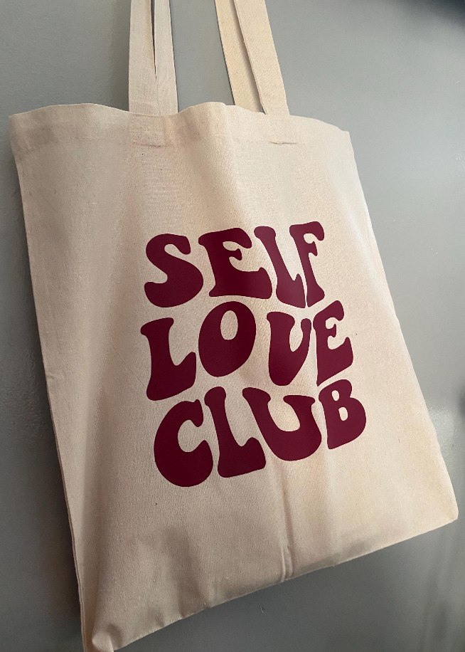 Self Love Club Canvas Tote Bag