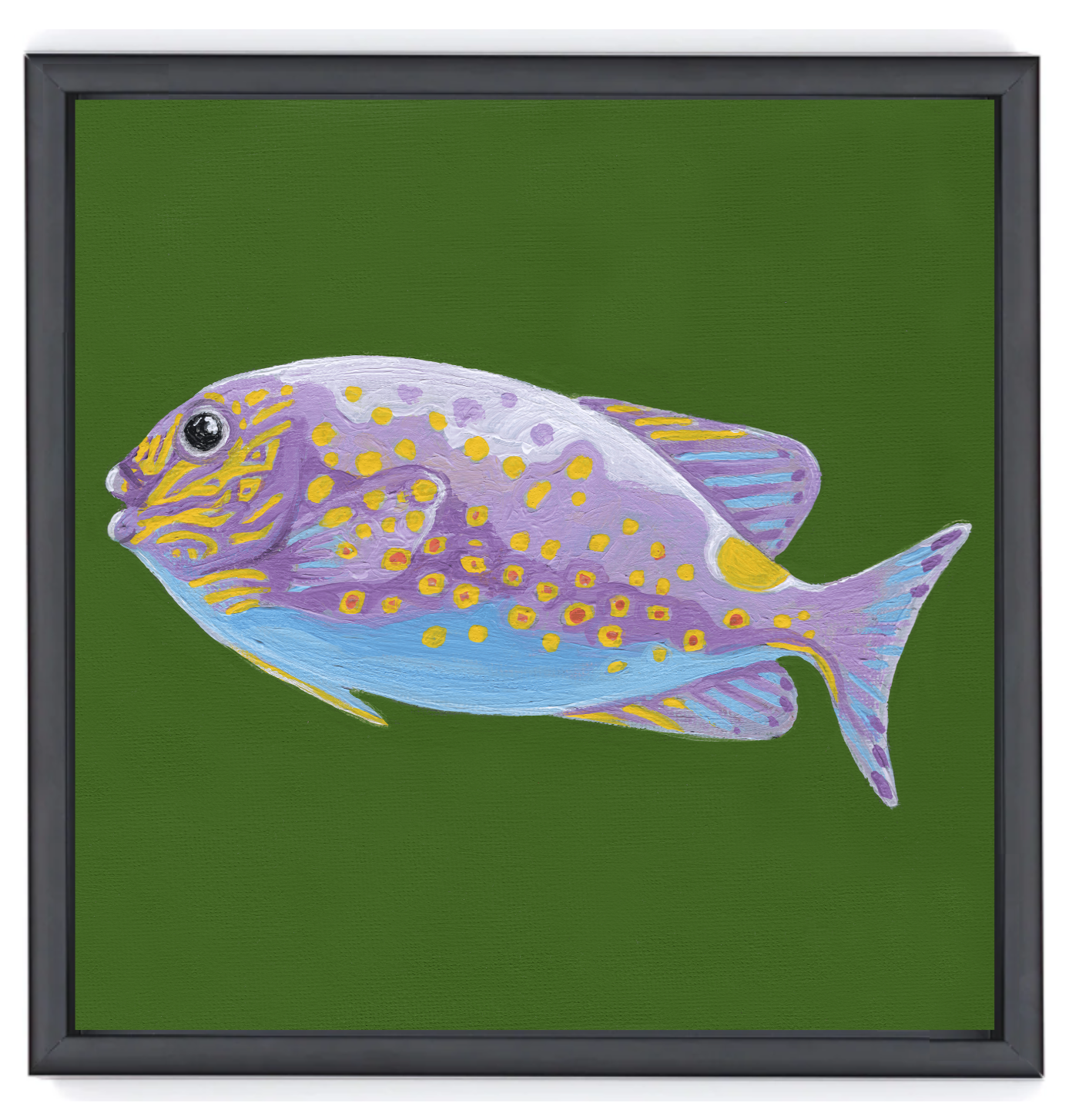 Gold Spotted Rabbitfish Black Float Frame.png