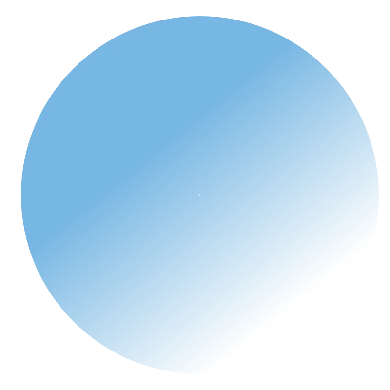 A pie chart with a large blue section and a small black section.