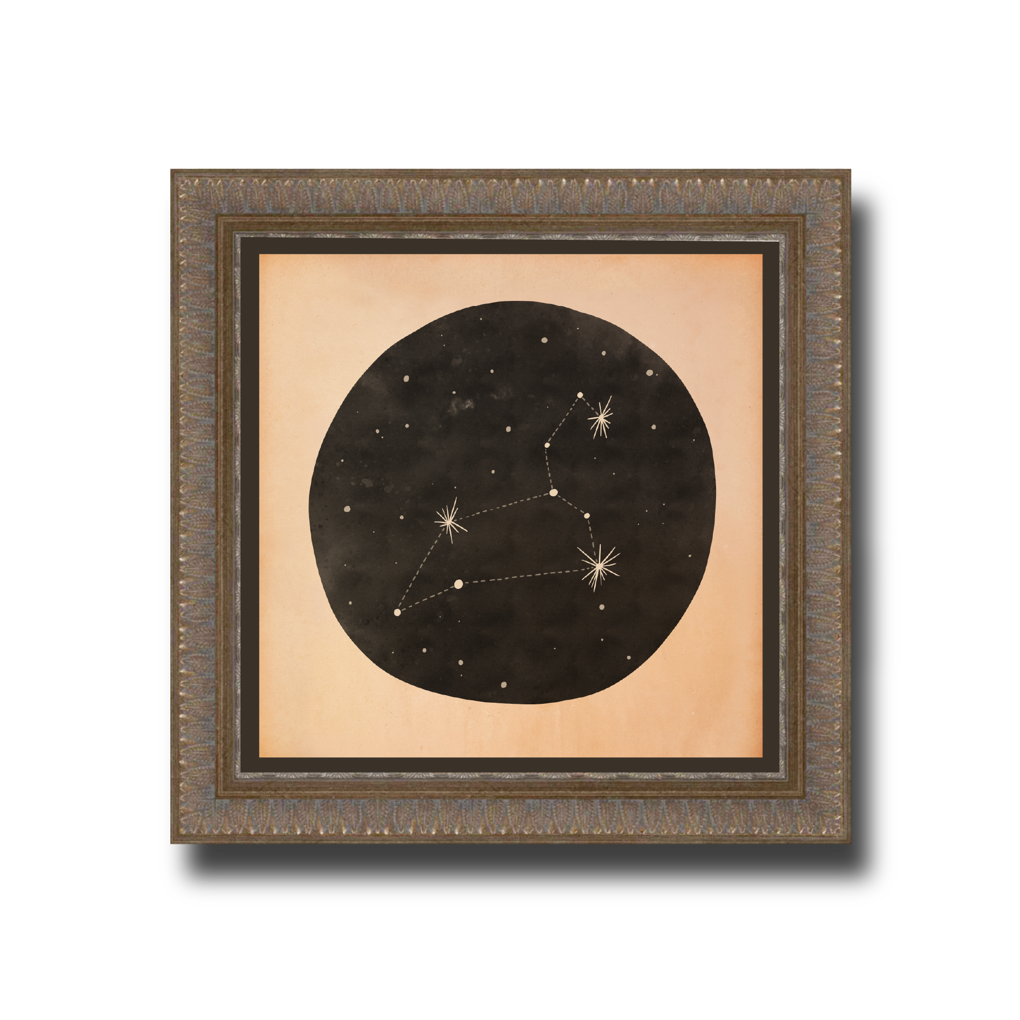 Leo Constellation Haghaus 16x16 framed.png