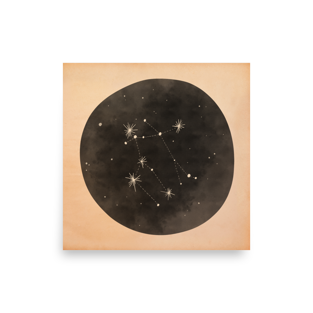 Gemini Zodiac Constellation | Art Print