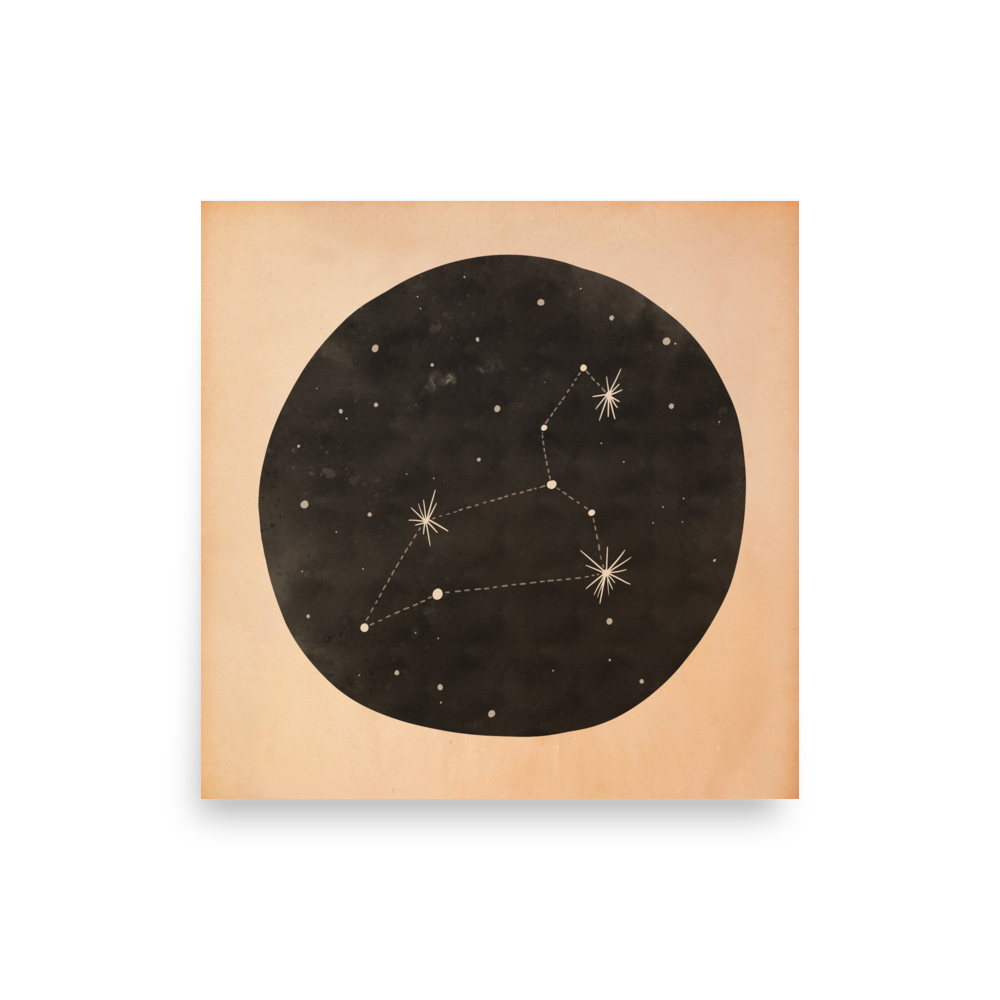 Leo Zodiac Constellation | Art Print