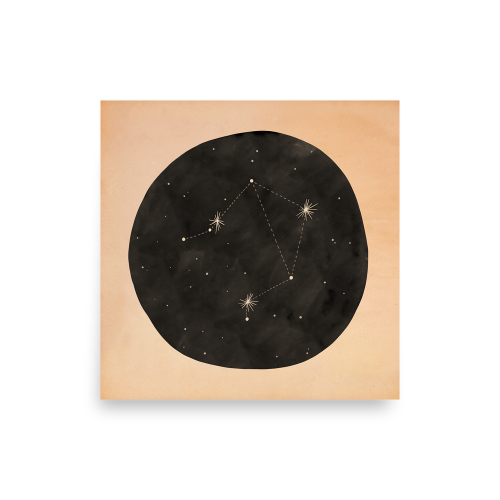 Libra Zodiac Constellation | Art Print