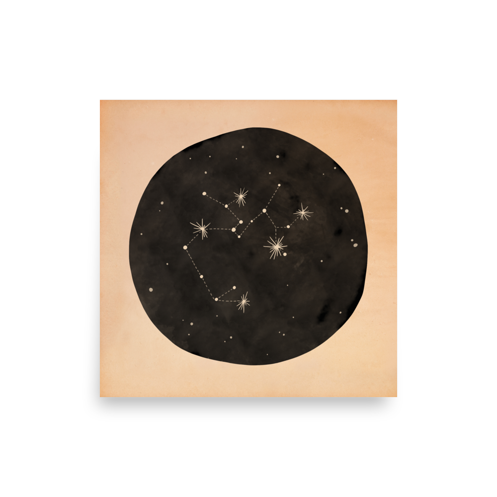 Sagittarius Zodiac Constellation | Art Print