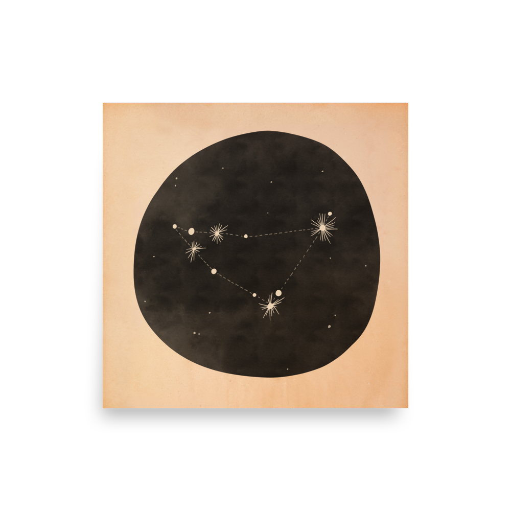 Capricorn Zodiac Constellation | Art Print