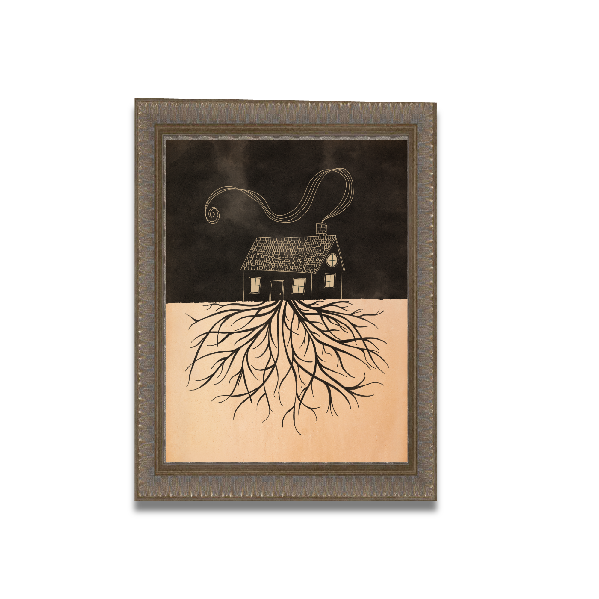 Home Art Print Rooted 18x24 framed .png