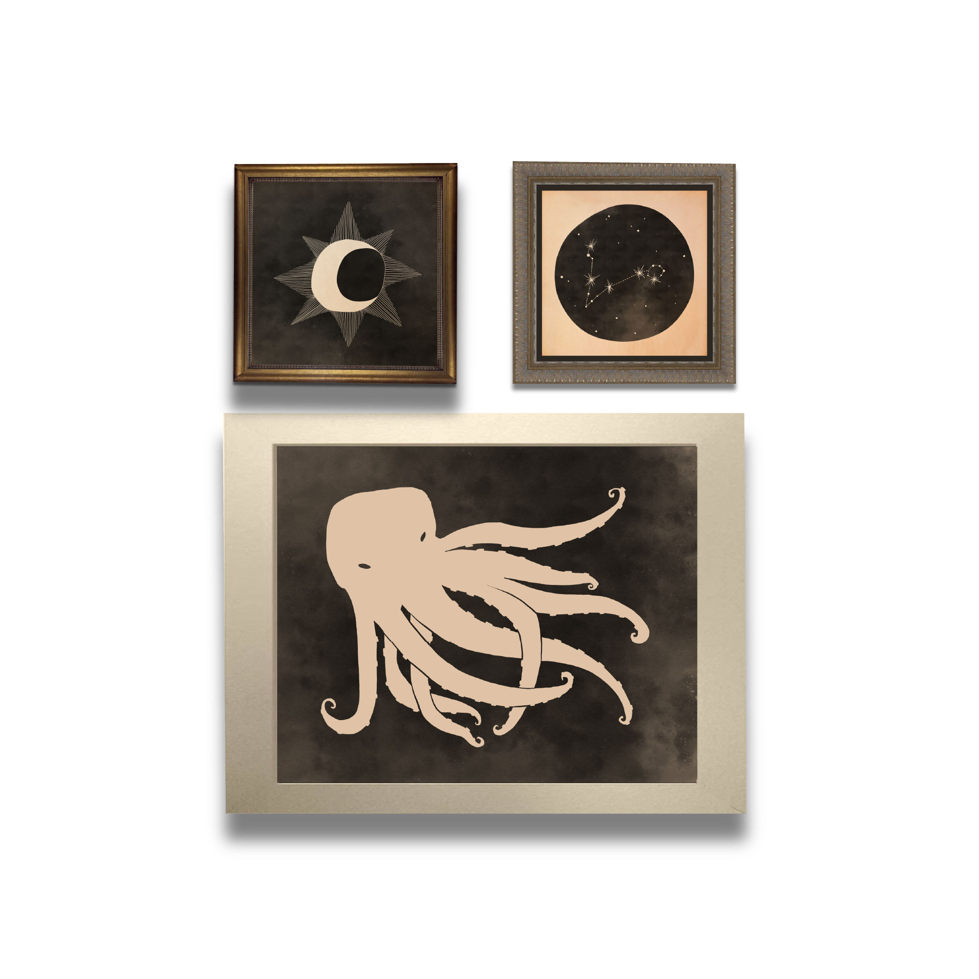 Pisces Constellation dreamer moon octopusFramed.png
