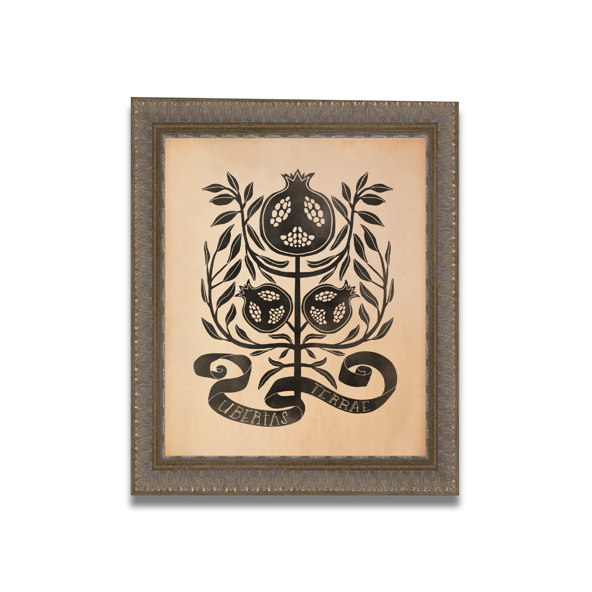 Haghaus framed pomegranate Print Template .png
