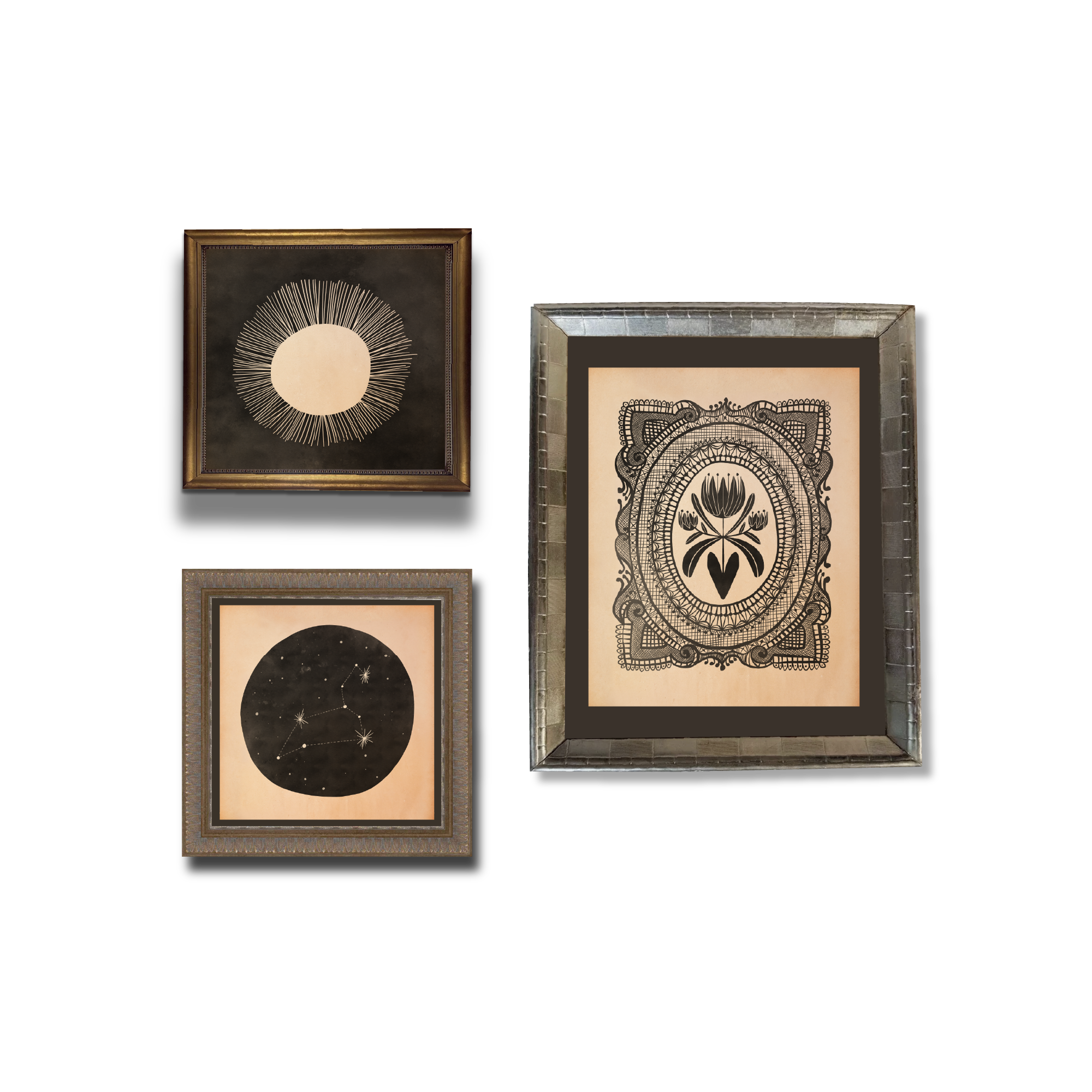 Leo Constellation Haghaus big big love sun floral heart.png