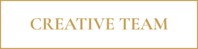 Text that reads 'CREATIVE TEAM' in gold letters on a black background with a gold border.