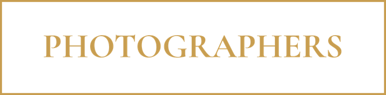 The word "PHOTOGRAPHERS" in large gold letters on a black background with a gold border.