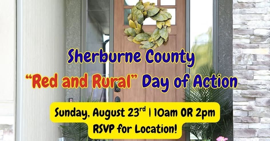 Red &amp; Rural DAY OF ACTION in Sherburne County!