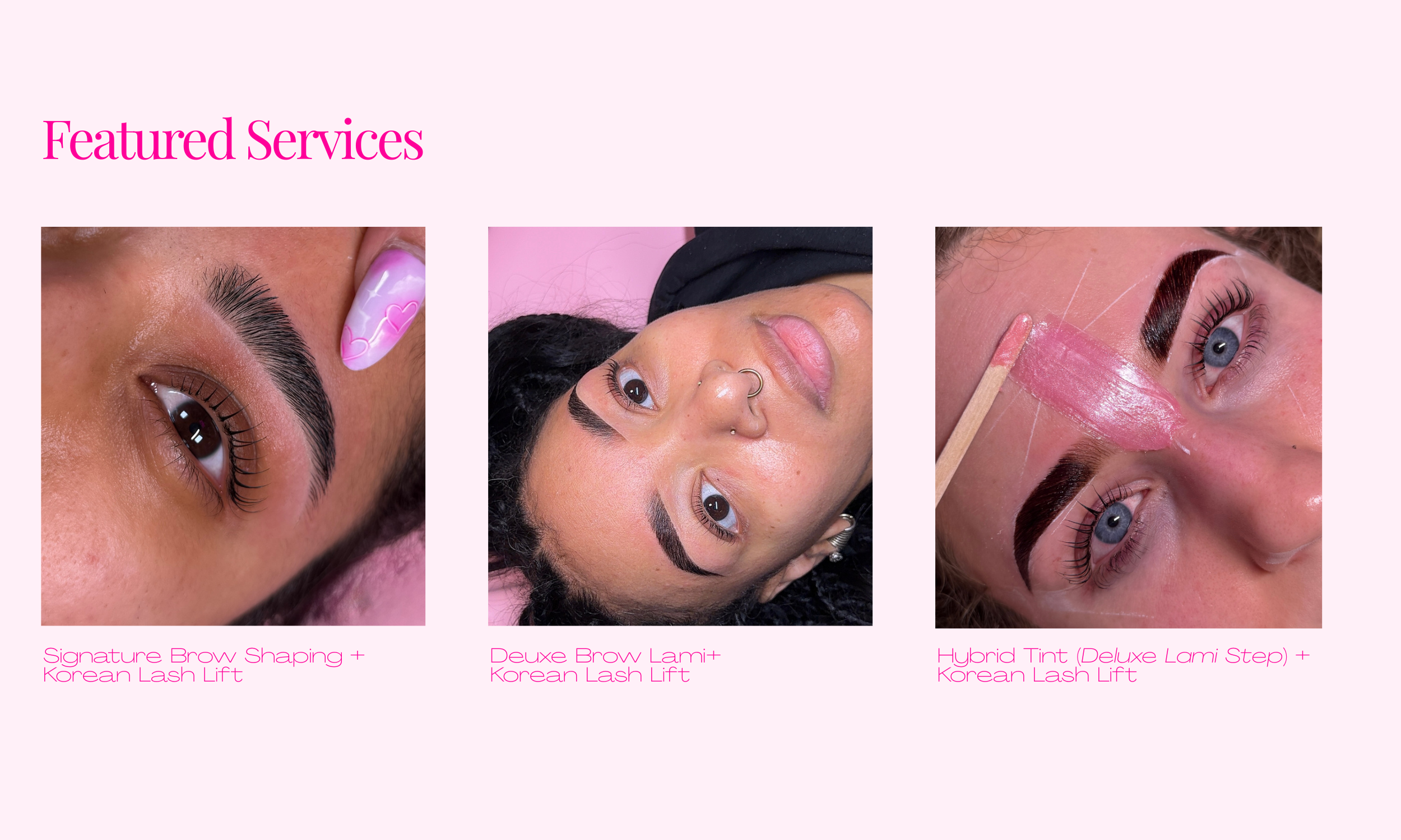 brow shaping, brow mapping, hybrid tint. precision brow shaping, servicing clients in Dfw area, specializing in Korean lash lift