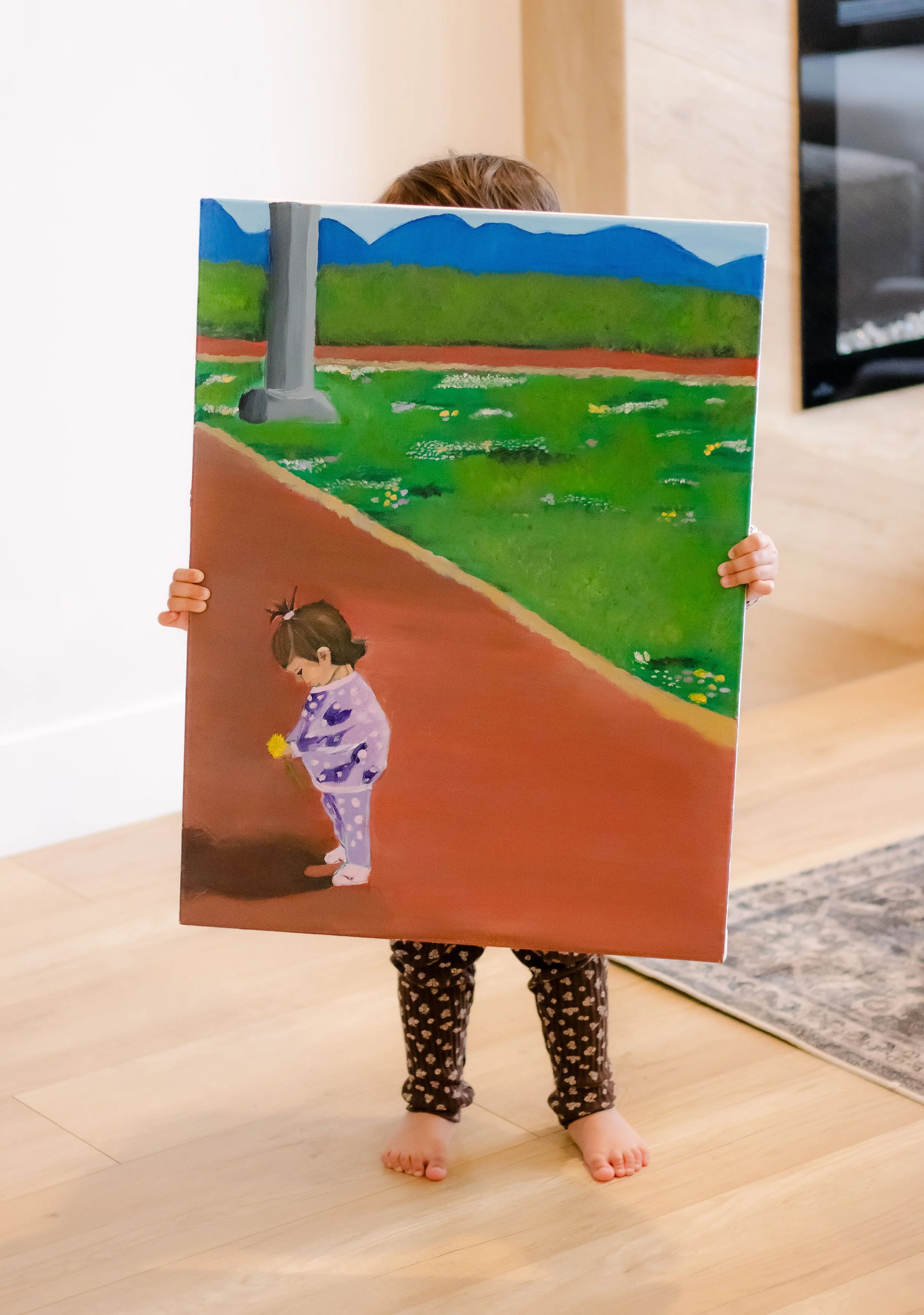 "Let Your Heart Lead The Way" - Acrylic on Canvas - for my daughter 