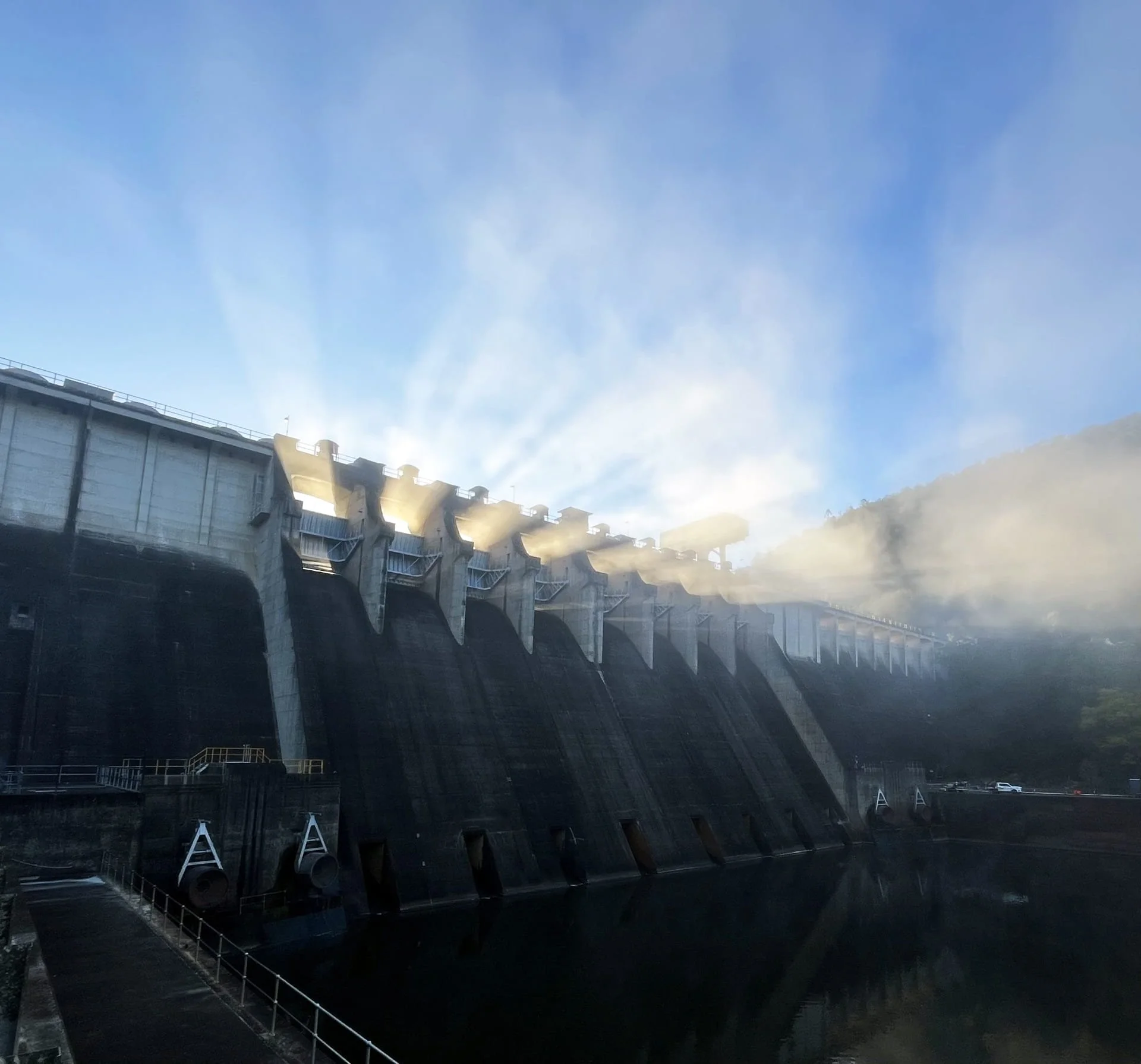 Large-scale civil dam infrastructure