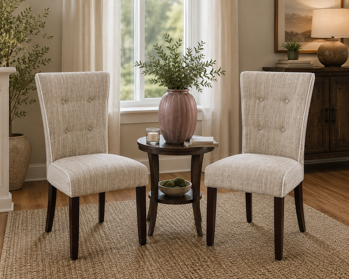 Accent/dining chairs (pair)