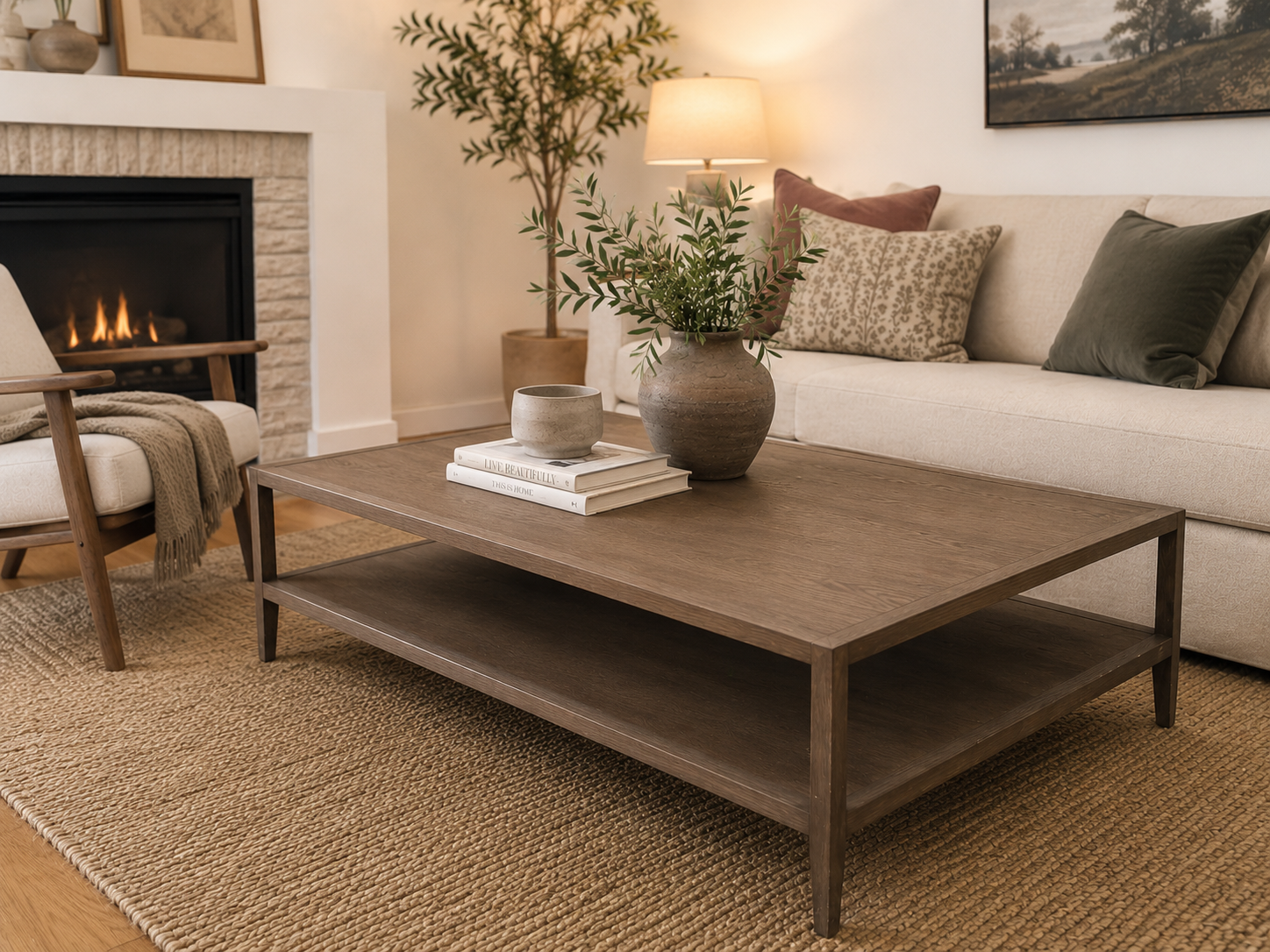 Oversized coffee table