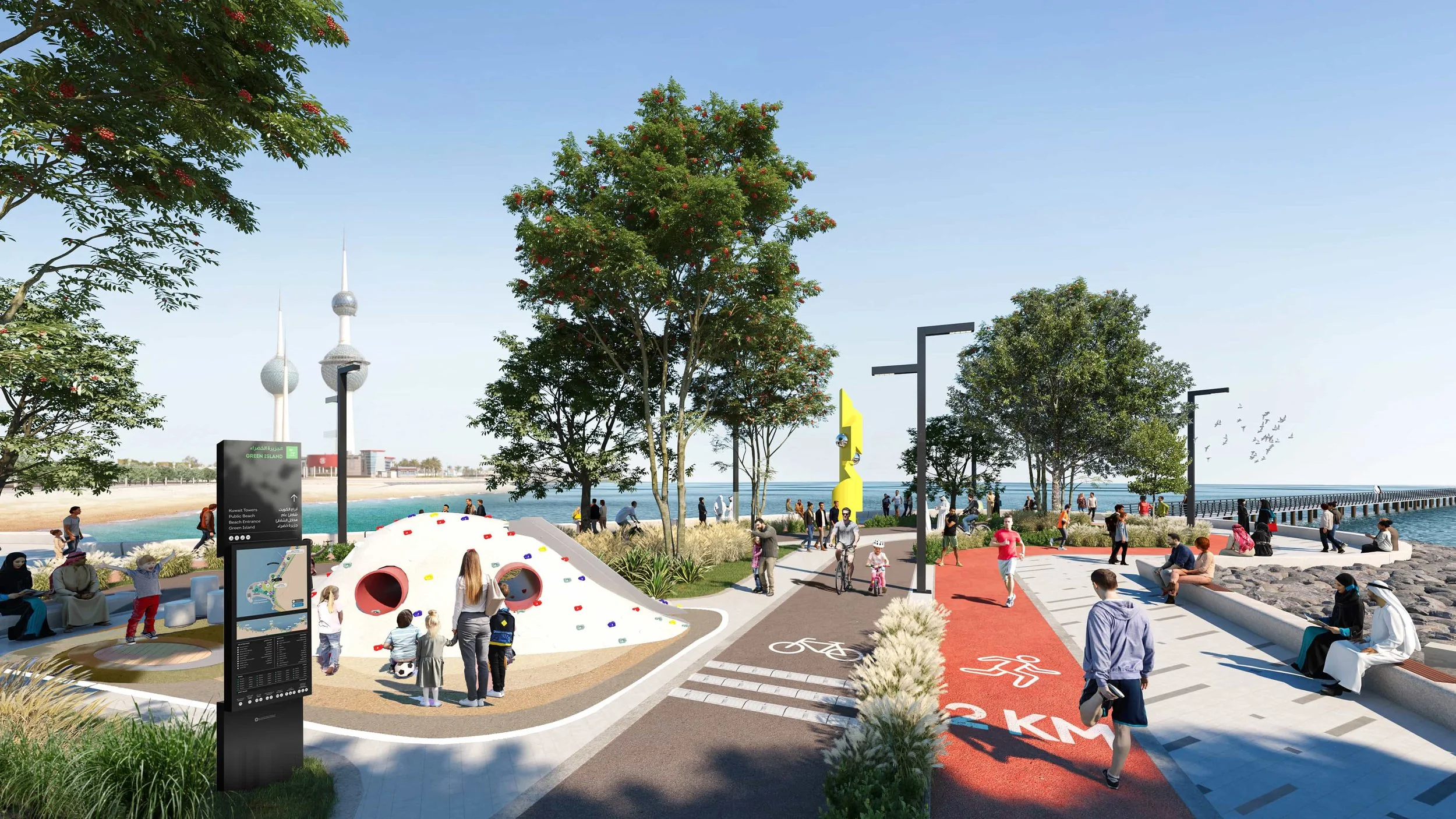 Kuwait Waterfront Wayfinding