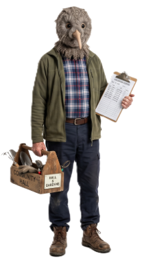 Colin, a retired tradesperson in his 70s living in Waikato, represents civic dedication and traditional patriotism. 

As an active Lions and Rotary volunteer, he focuses on maintaining local community halls and supporting regional projects, bringing 