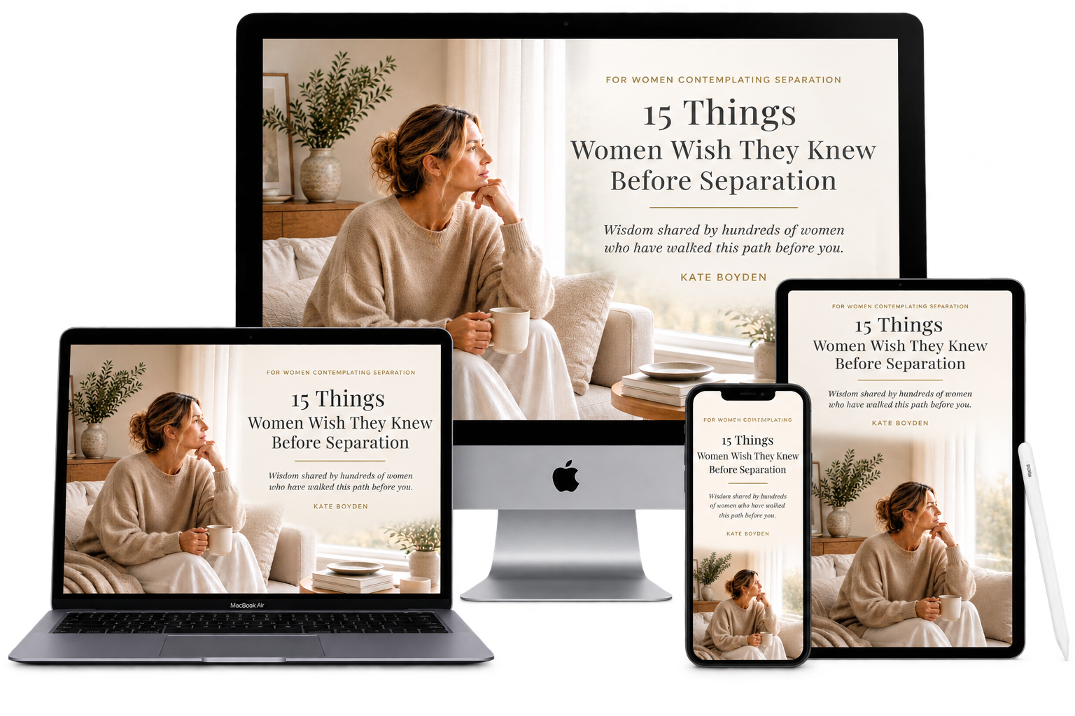 15 Things Women Wish They Knew Before Separation free guide by Kate Boyden