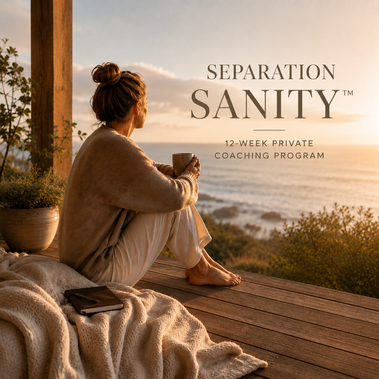 Separation Sanity™ 12-week private coaching program for women contemplating, preparing for, or navigating separation.