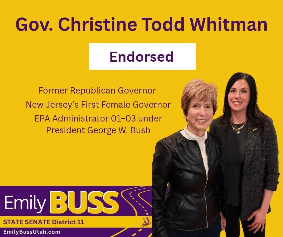 Thank you, Gov. Christine Todd Whitman, for your support!