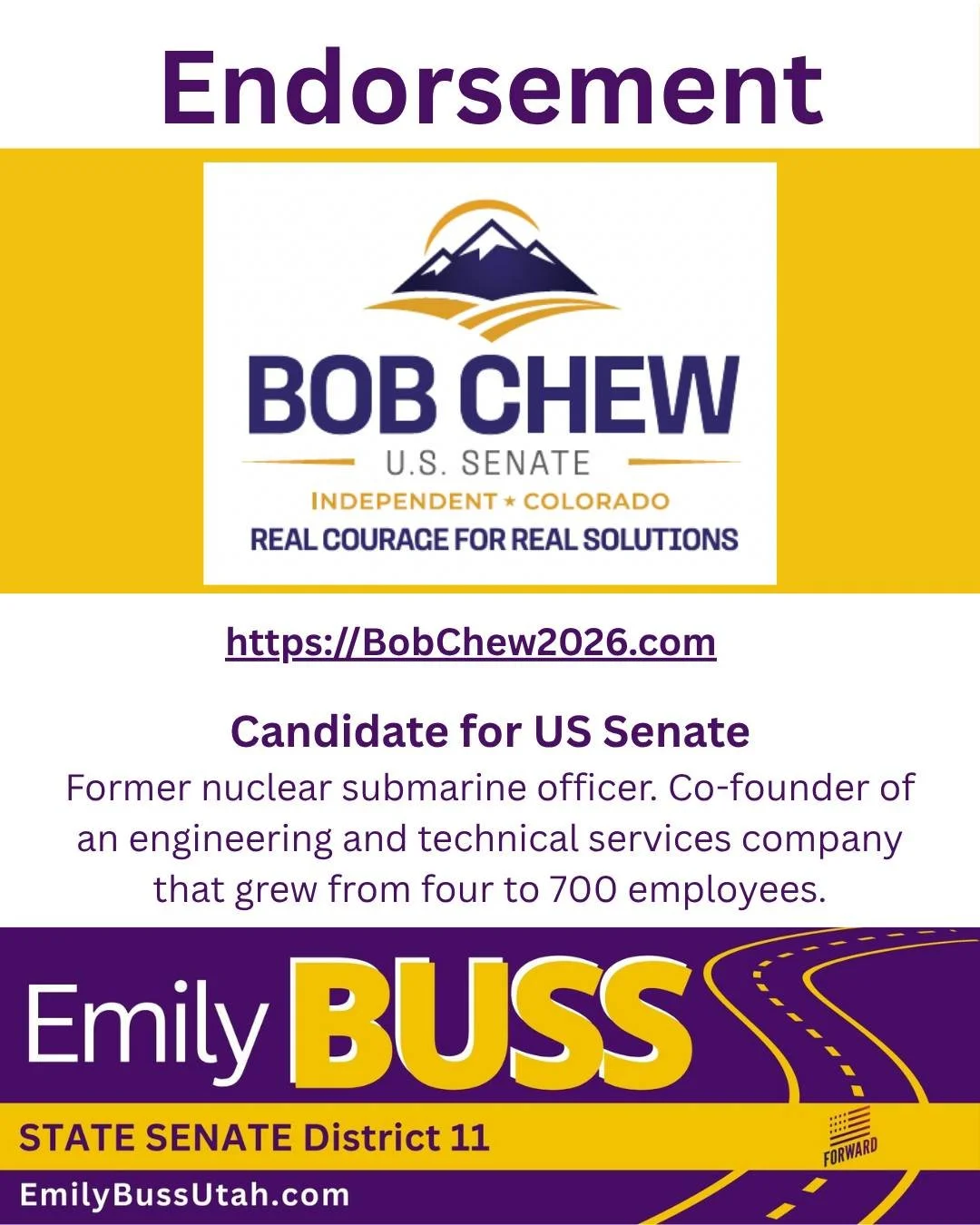 Thank you, Bob Chew, for your support!