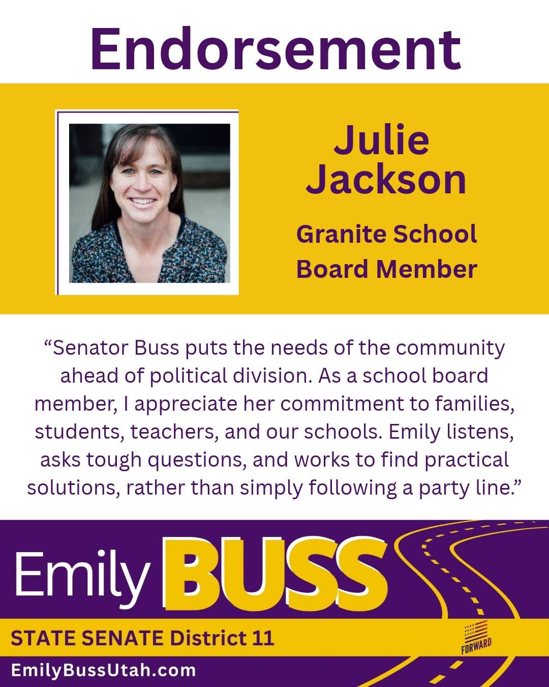 Thank you, Julie, for your support!
