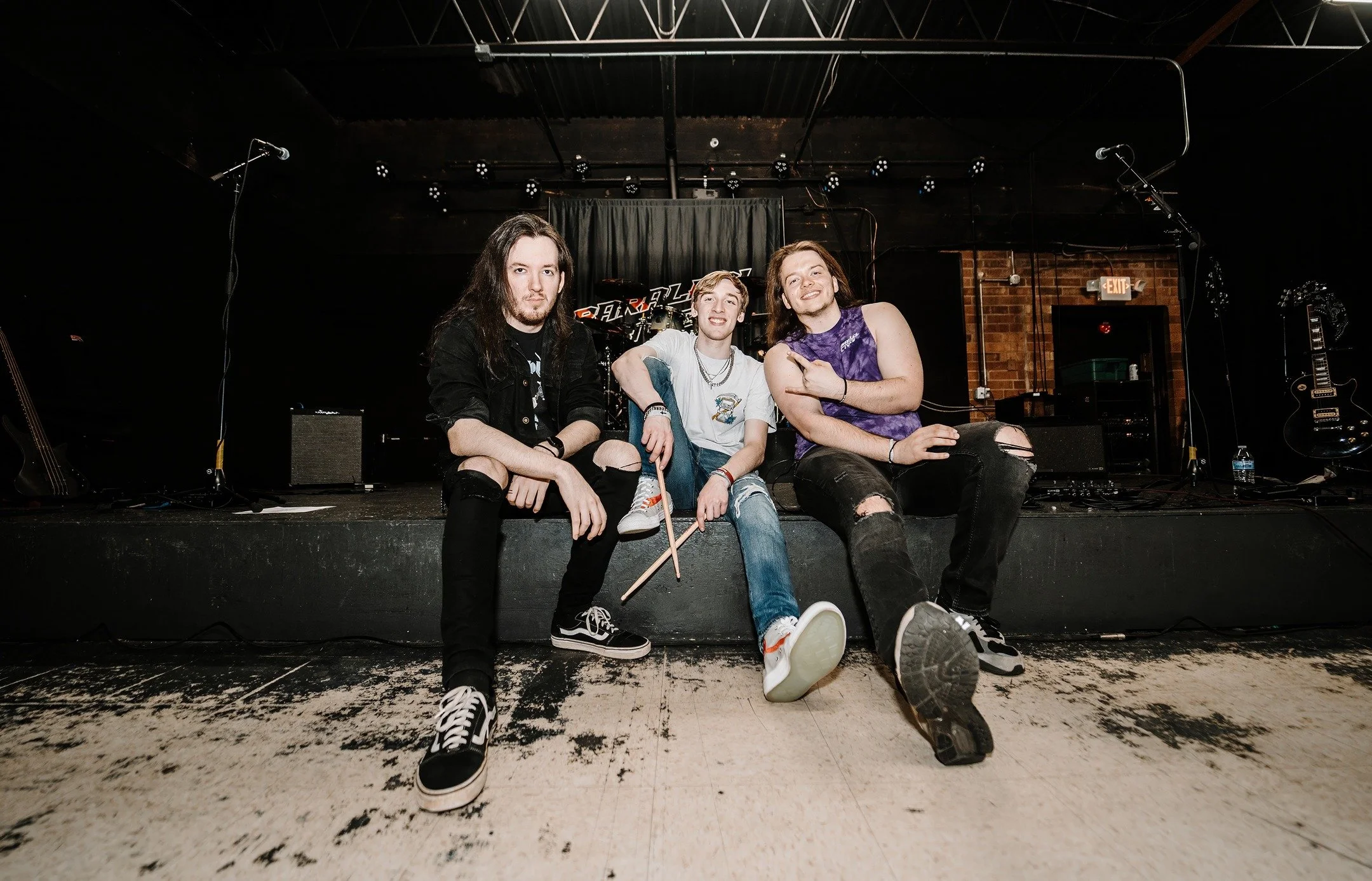 Parallel Lives before their 100th show this evening! 🤘

#melmaephoto #parallellives #ncbands #supportlocalmusic