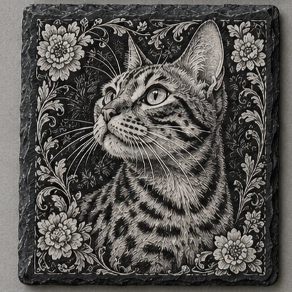 Schiefer Bengal Katze