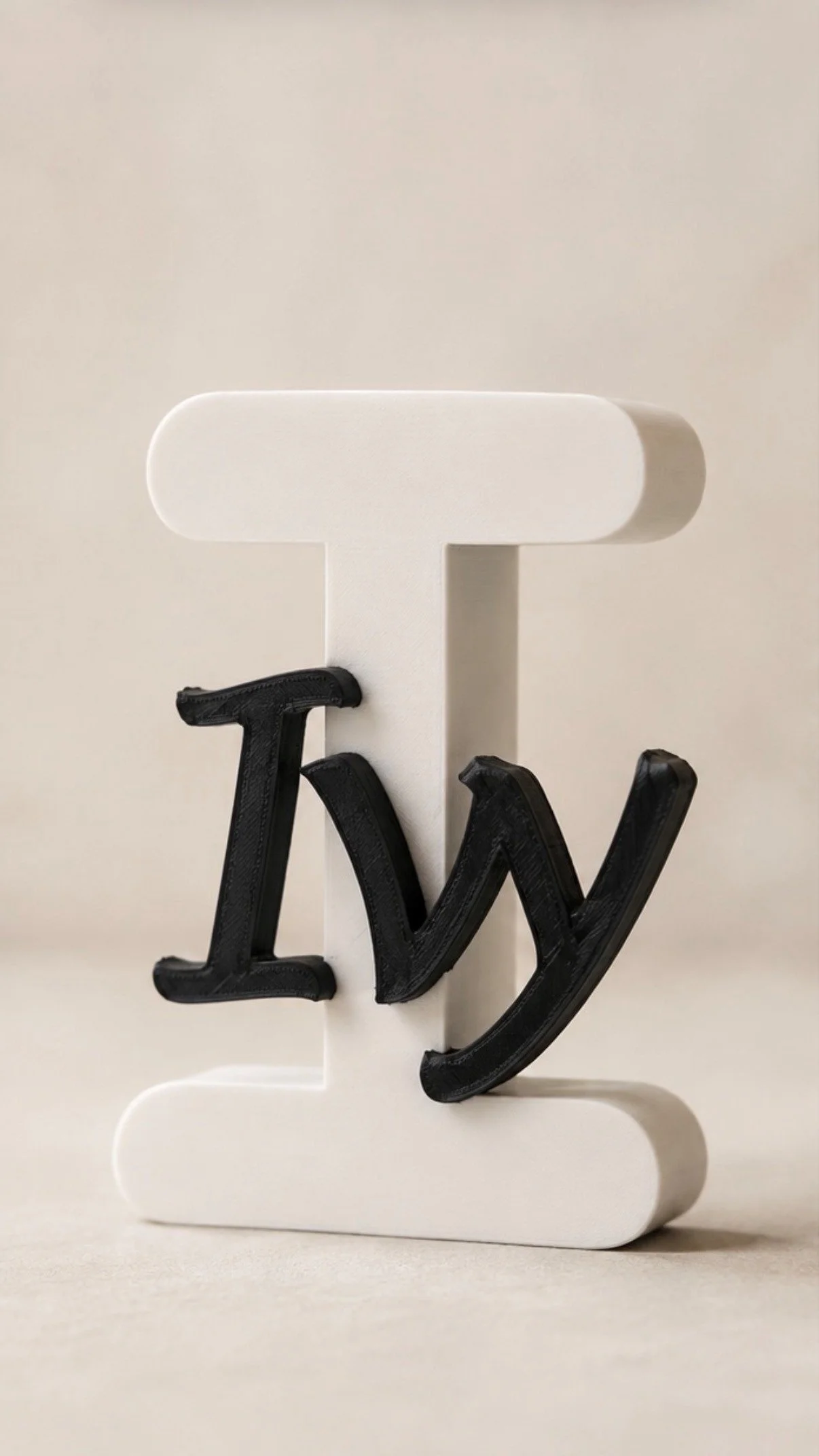 Namensbuchstabe 3d Druck- für das persönliche Geschenk