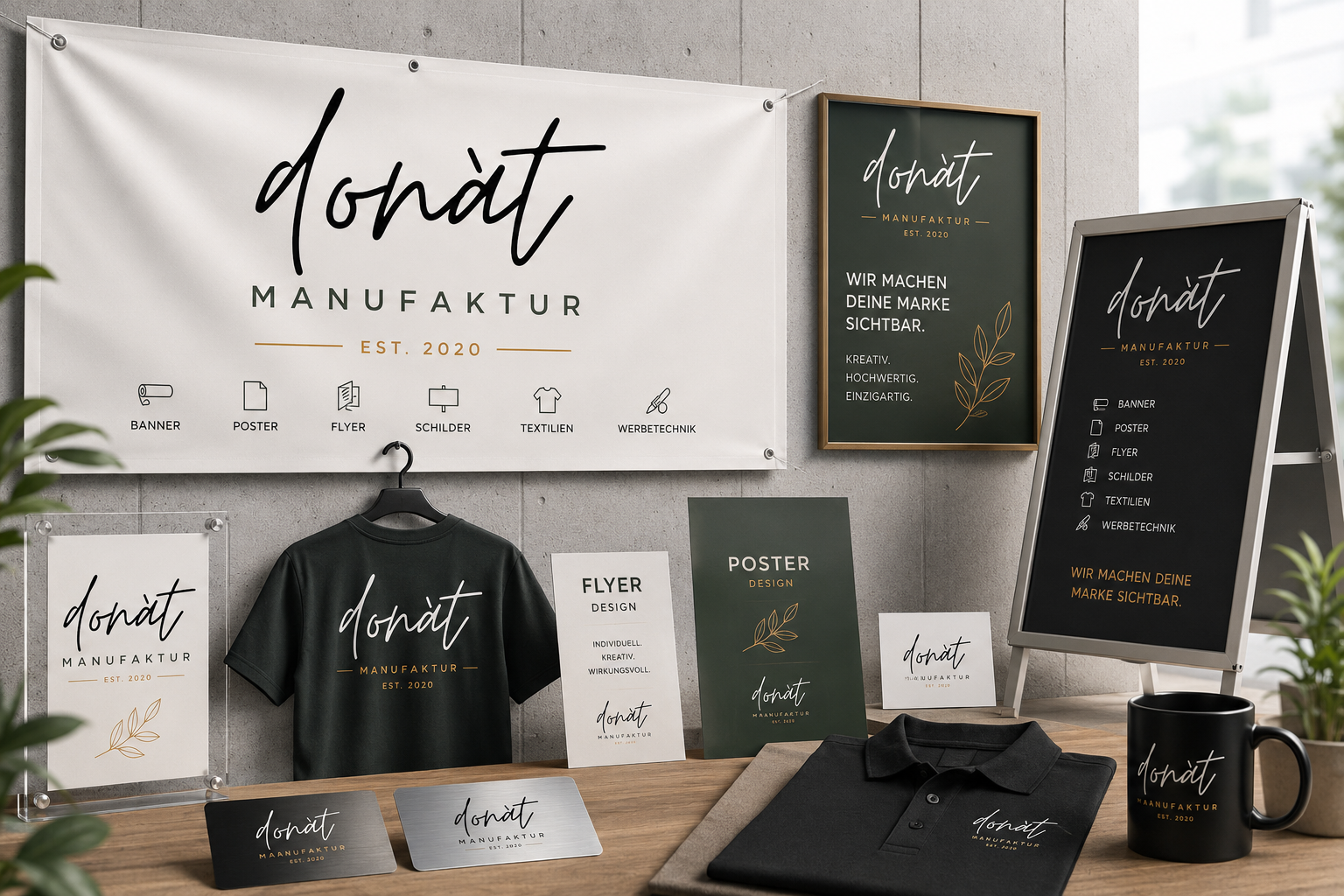 Marketing und Werbematerialien