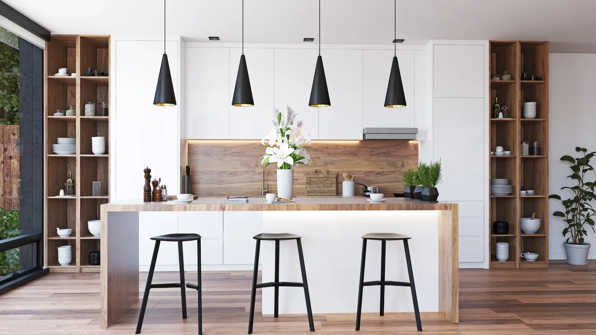 Beautifully clean, light-filled kitchen representing the investment in high-end deep cleaning