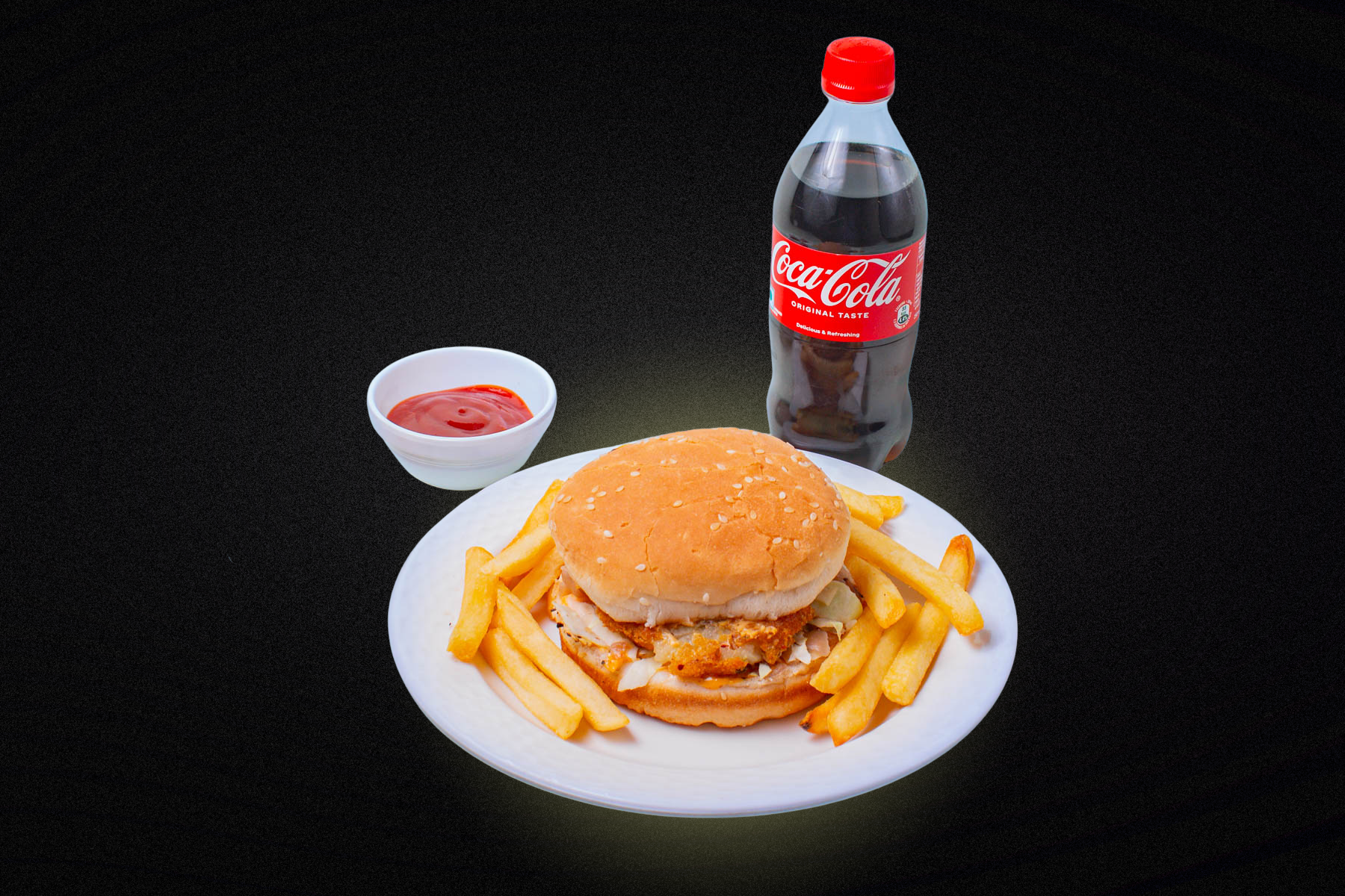 Simple Aloo Burger Meal Combo