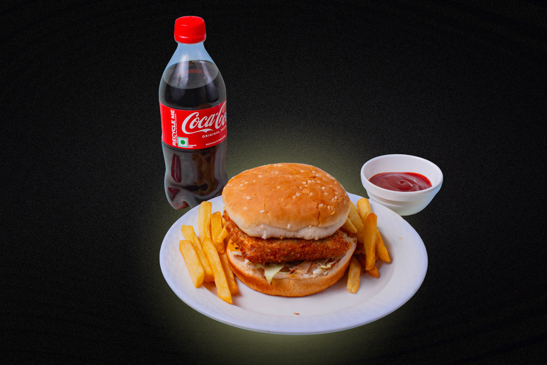 Special Paneer Burger Meal Combo