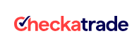 Checkatrade logo with red and blue text on a white background