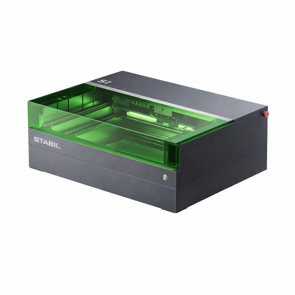 Fiberlaser for industriell gravering av ID‑merking, serienummer og referansepunkter i metall og tekniske materialer.
