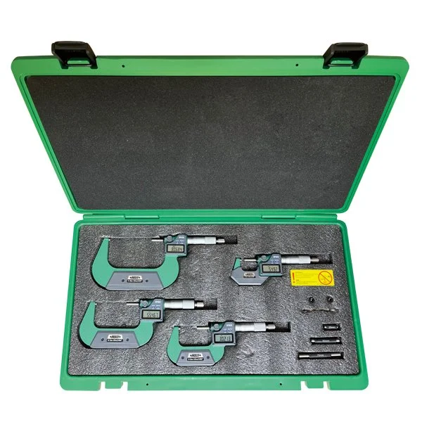 INSIZE DIGITALT MIKROMETERSETT 0–100 MM (IP65) – 3108‑1004A