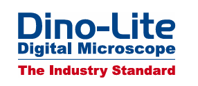 Dino-Lite Digital Microscope logo med teksten The Industry Standard.