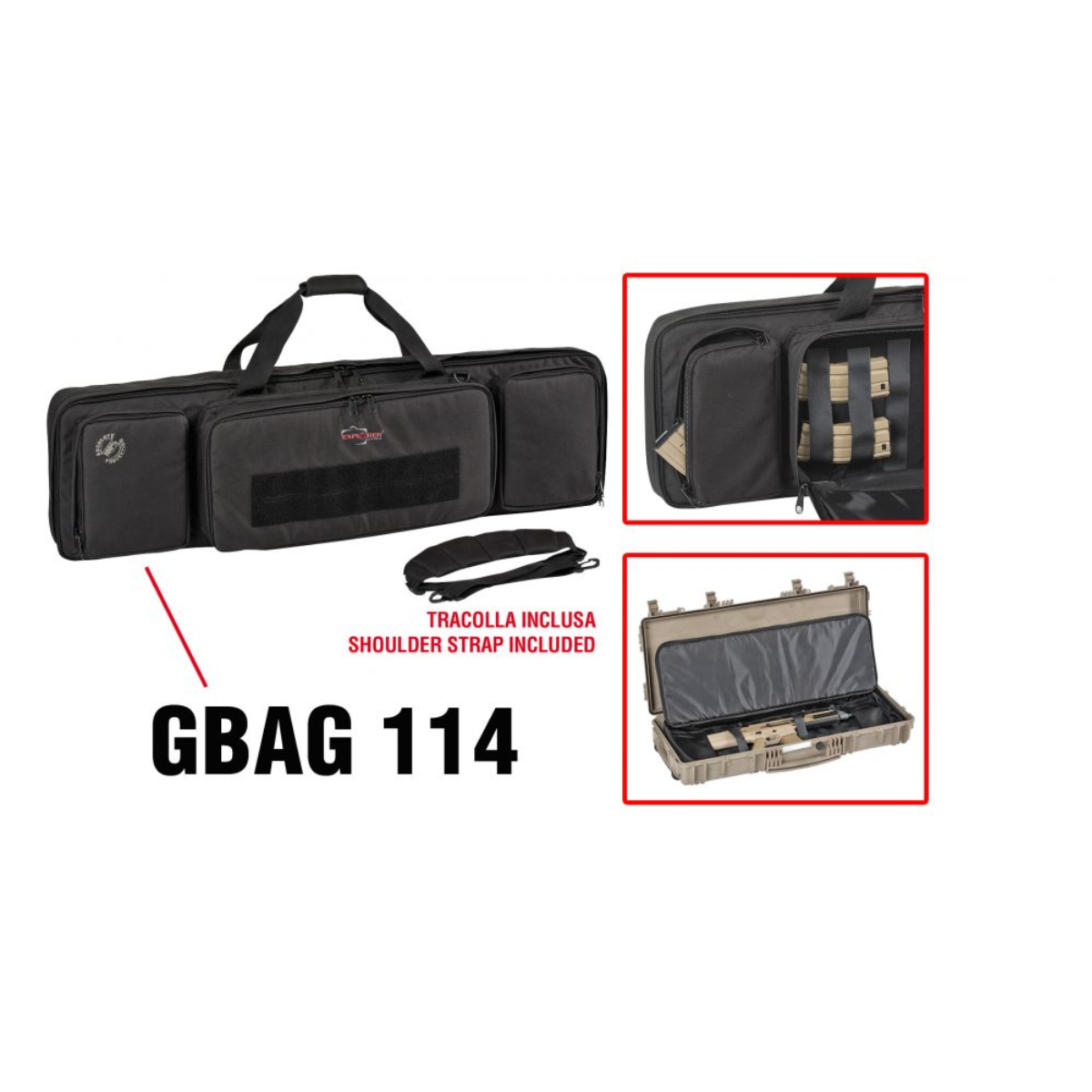Explorer GBAG 114 – polstret våpenbag for 11413