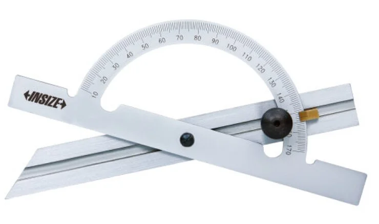 INSIZE 4797‑100 Protractor – 100×150 mm (10–170°)