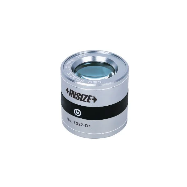 INSIZE 7527‑D1 Measuring Magnifier – 10X med LED/UV