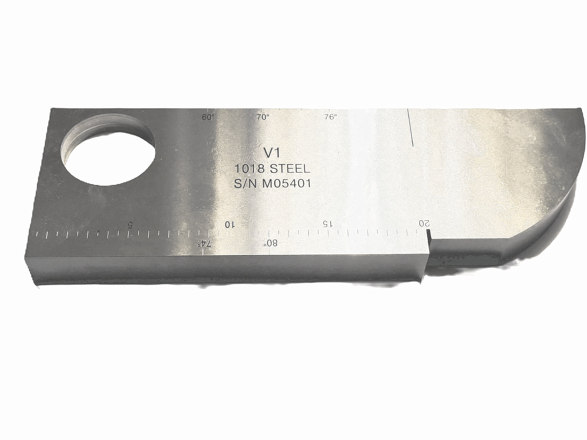 V1 kalibreringsblokk (IIW Type 1)